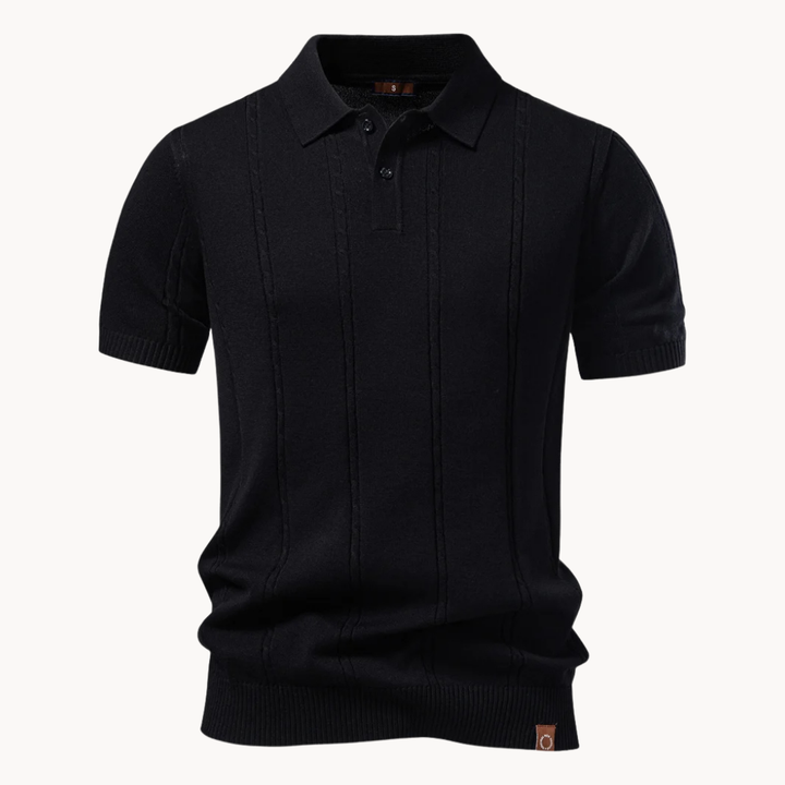 Hetty London Elegant Knit Polo Shirt for Men