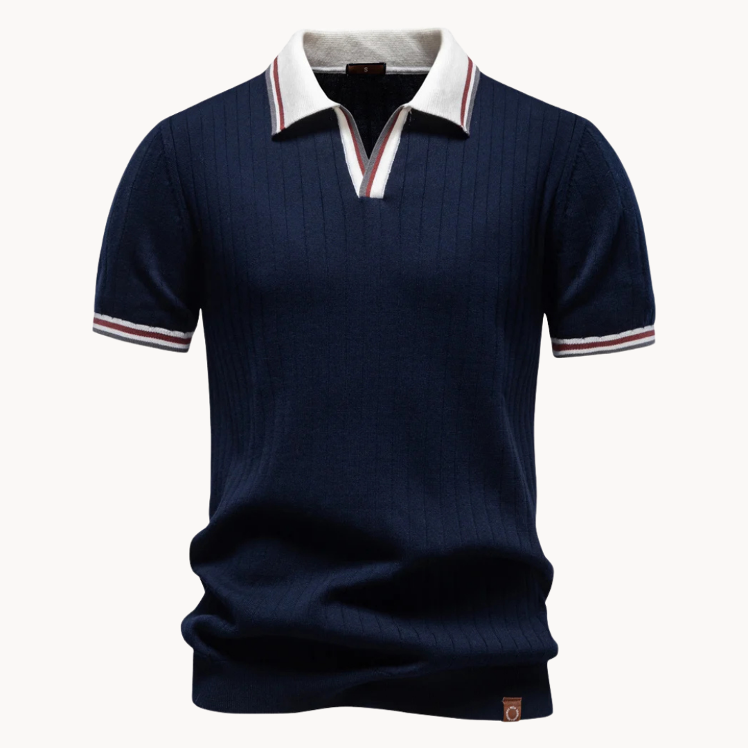 Hetty London Classic Knit Polo Shirt for Men
