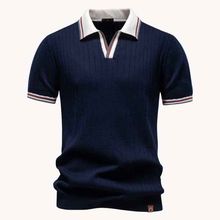 Hetty London Classic Knit Polo Shirt for Men