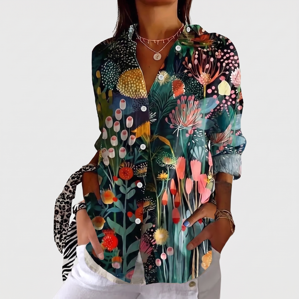 Shielo | Blouse with Abstract Pattern