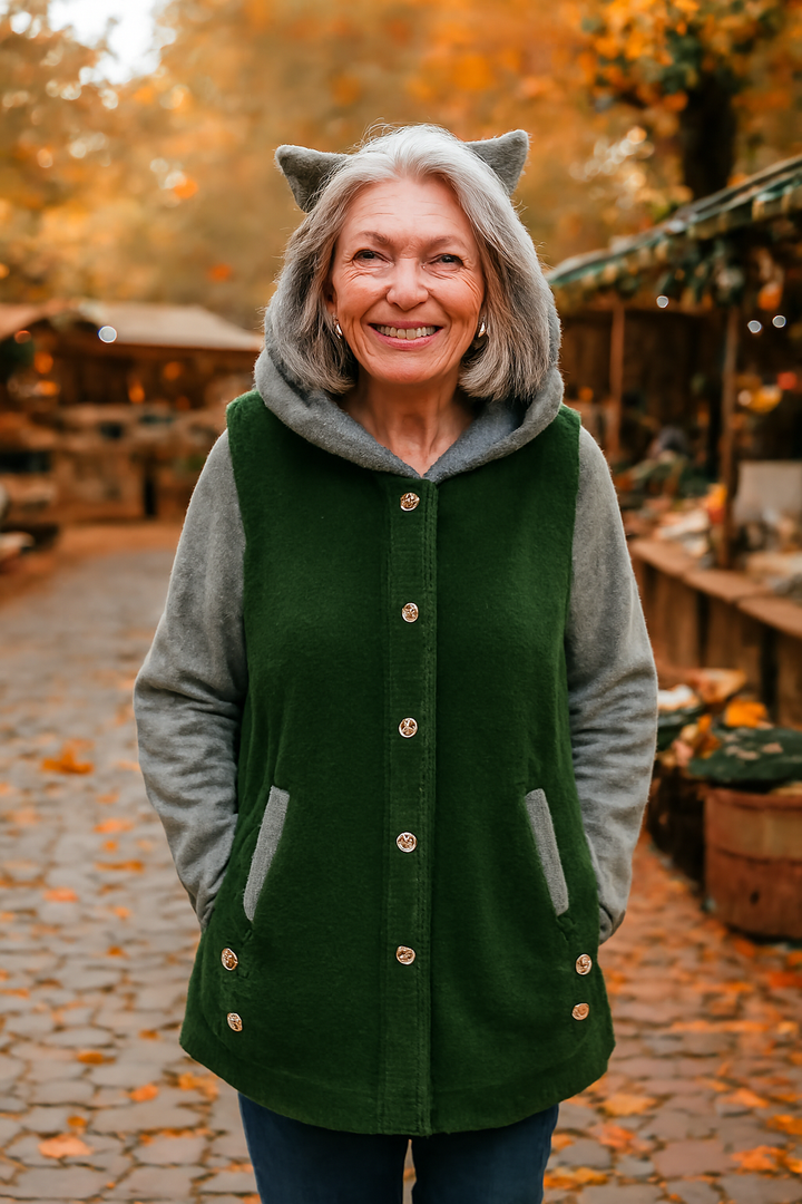 Olivia | Cosy Cat Ear Hoodie - Elegant Comfort for Autumn &amp; Winter