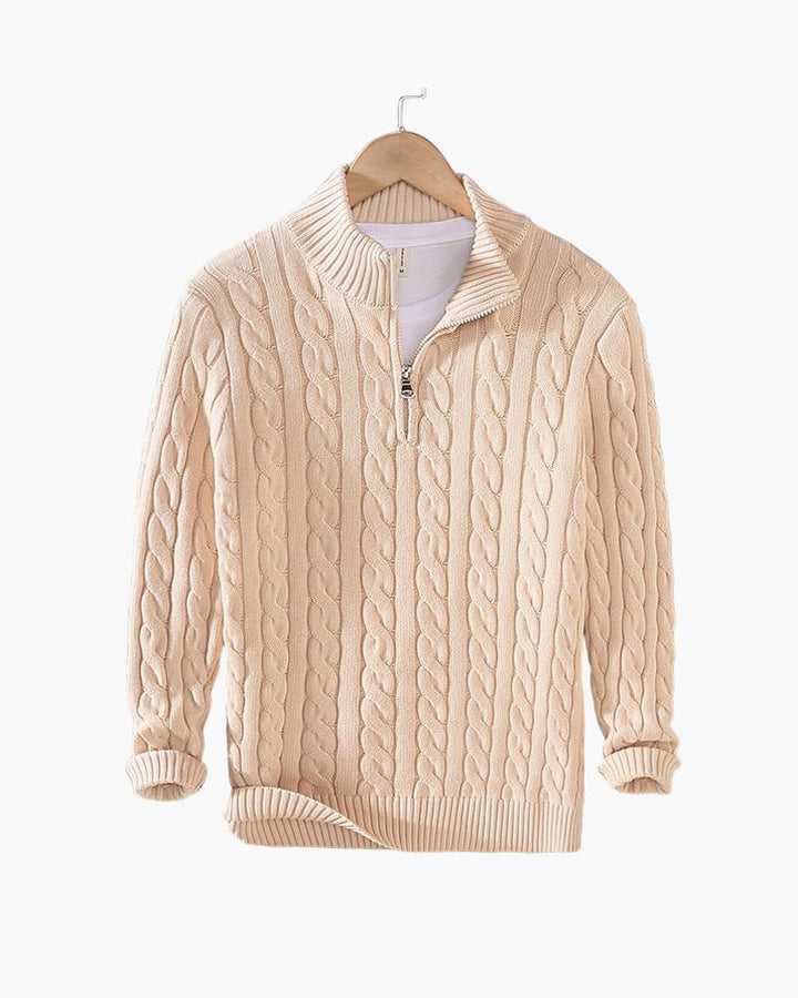 Oakley - Zipped Cable Knit Jumper