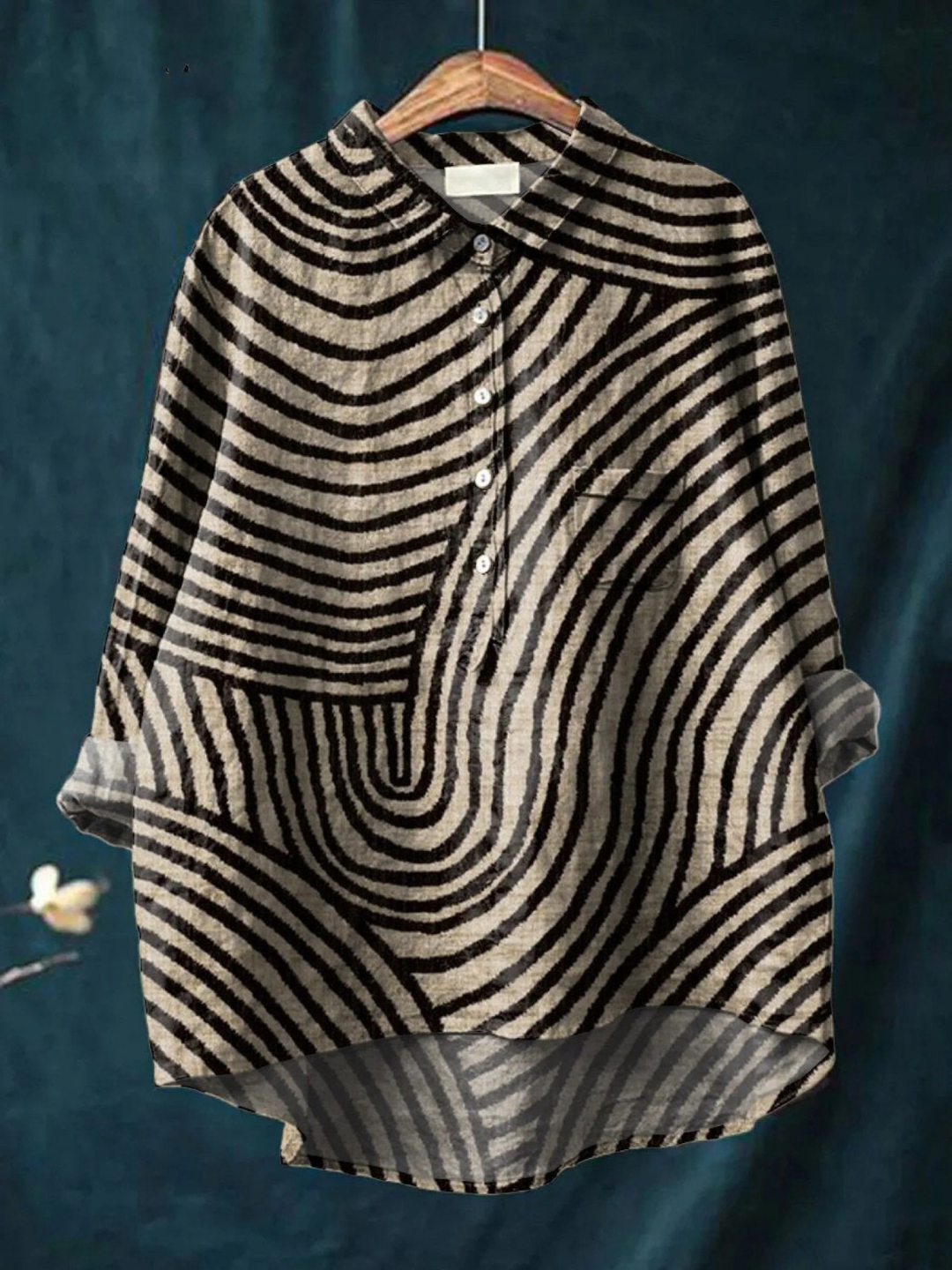Lotte | Casual Blouse with Circular Line Print