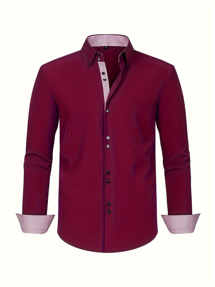 Albert Elegant Lightweight Shirt with Contrast Details