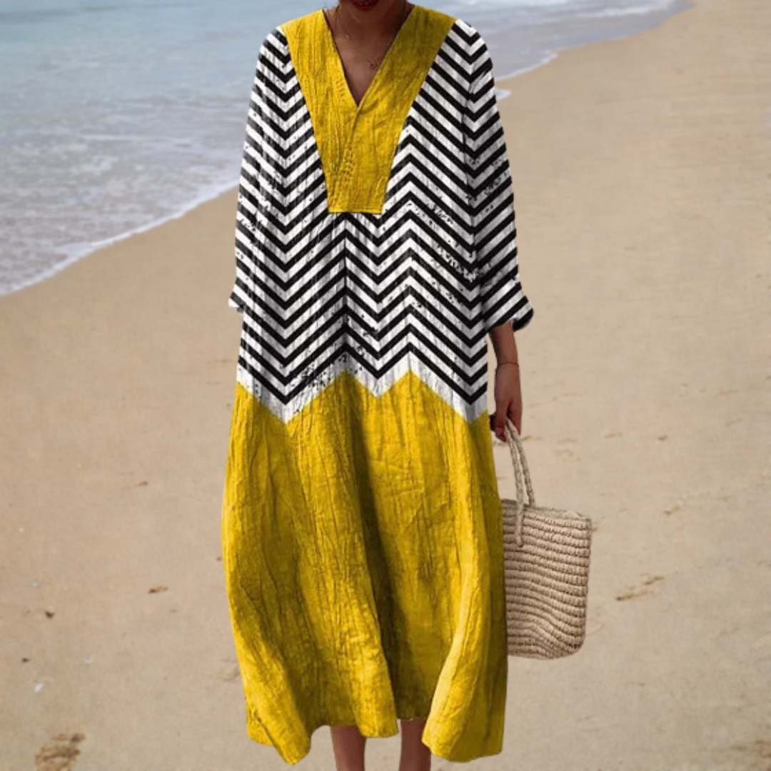 Flattering Summer Dress with Print