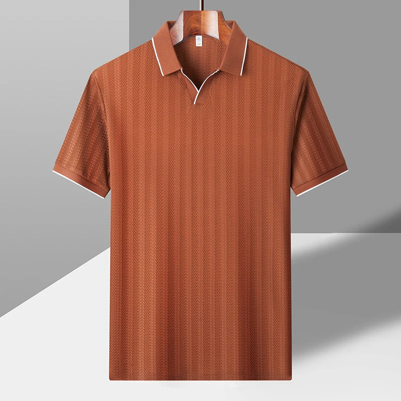 Julian Woven Collar Polo