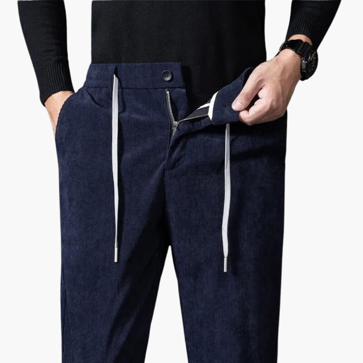 Lawrence - Corduroy Drawstring Trousers