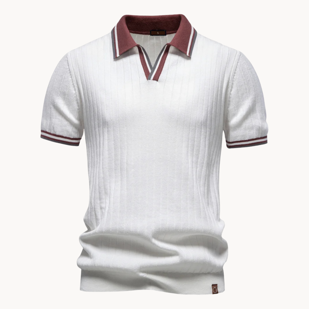 Hetty London Classic Knit Polo Shirt for Men