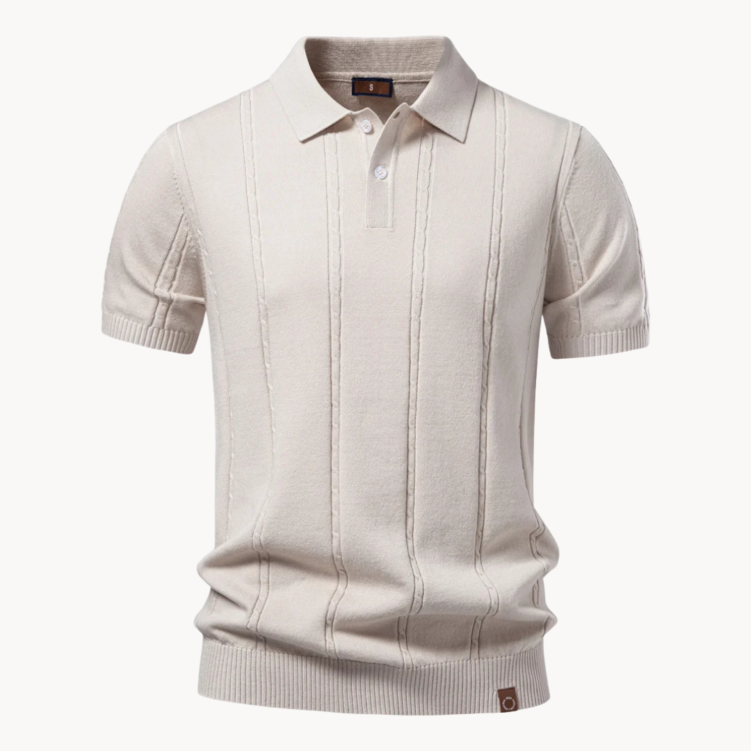 Hetty London Elegant Knit Polo Shirt for Men