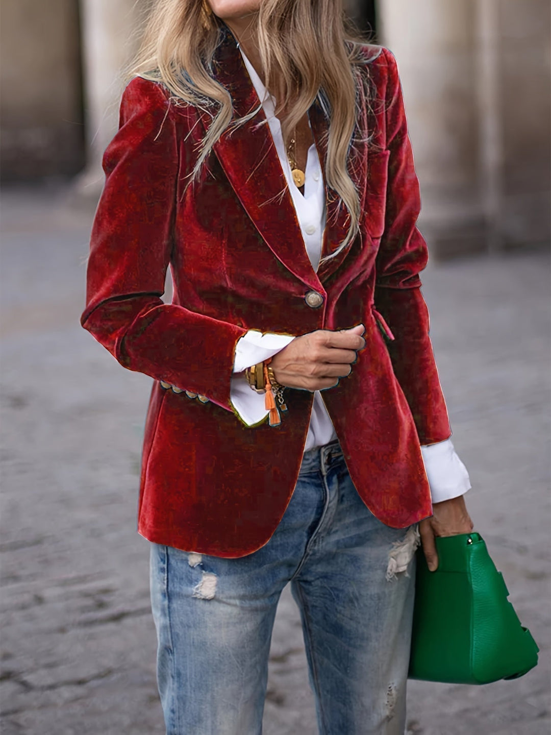 Elena | Velvet Blazer – Confidence, Comfort &amp; Timeless Class