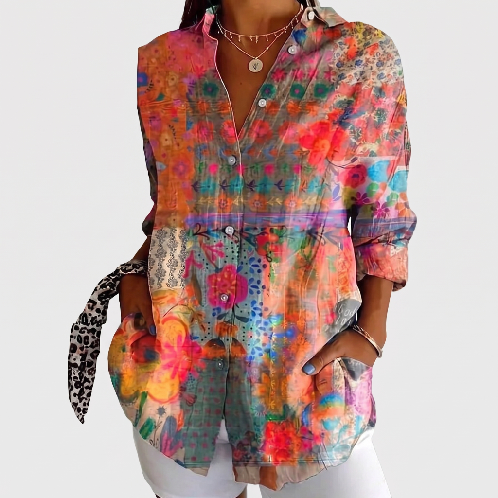 Shielo | Blouse with Abstract Pattern