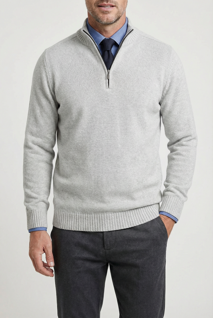 Quincy - Fine Knit Half-Zip Jumper