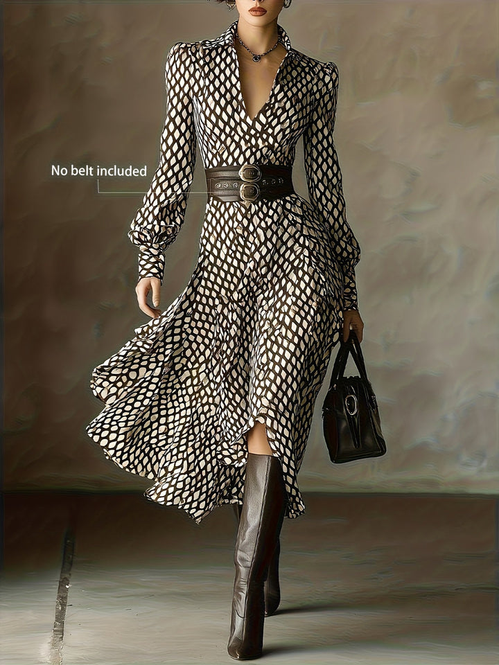 Zara | Diamond Print Dress