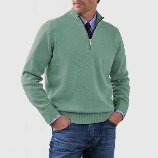 Quincy - Fine Knit Half-Zip Jumper