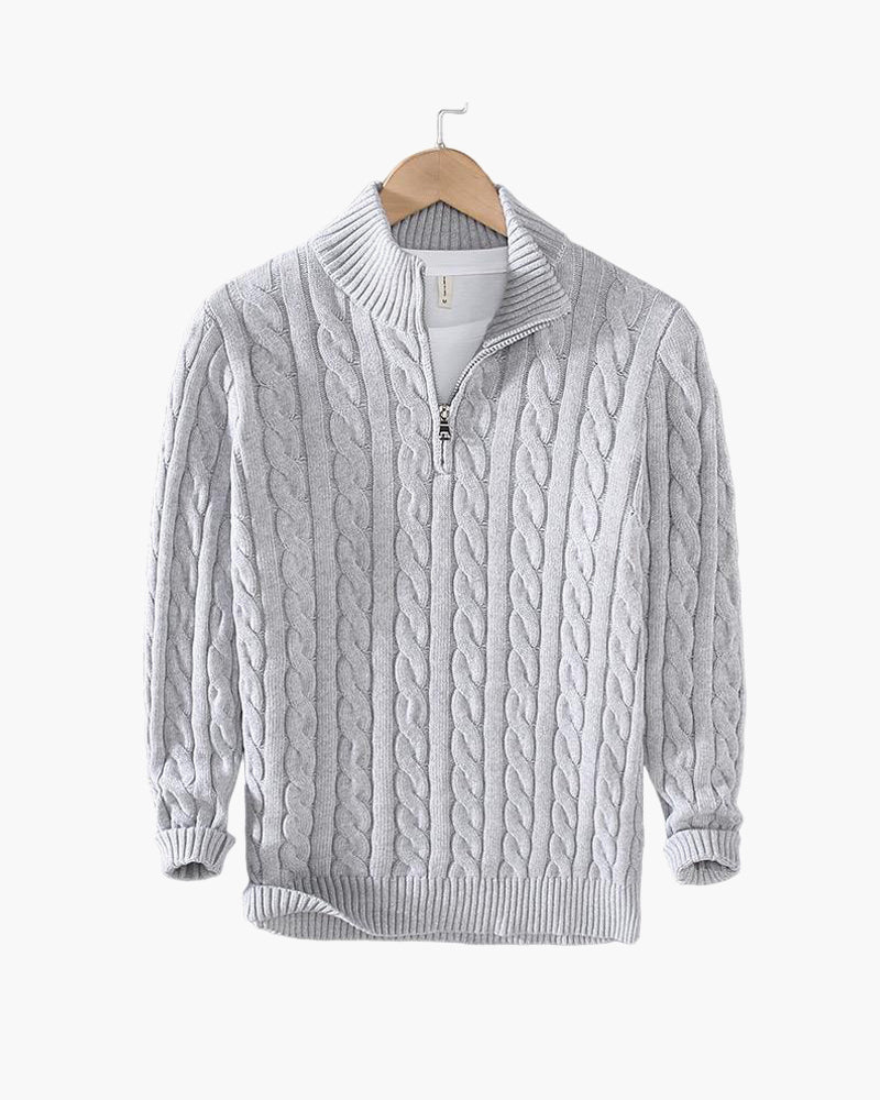Oakley - Zipped Cable Knit Jumper