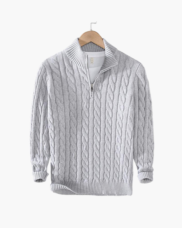 Oakley - Zipped Cable Knit Jumper