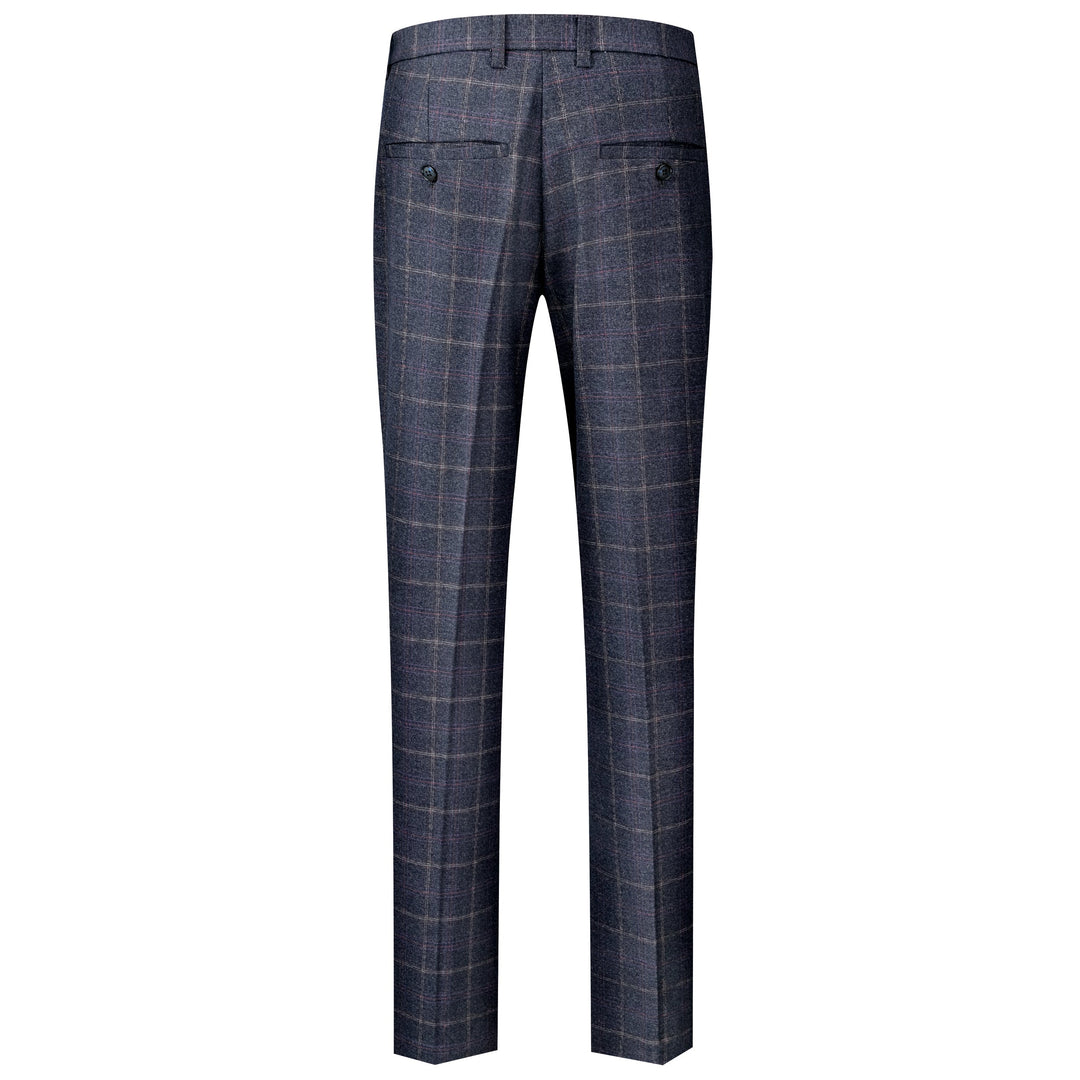 Julian - Windowpane Suit Trousers