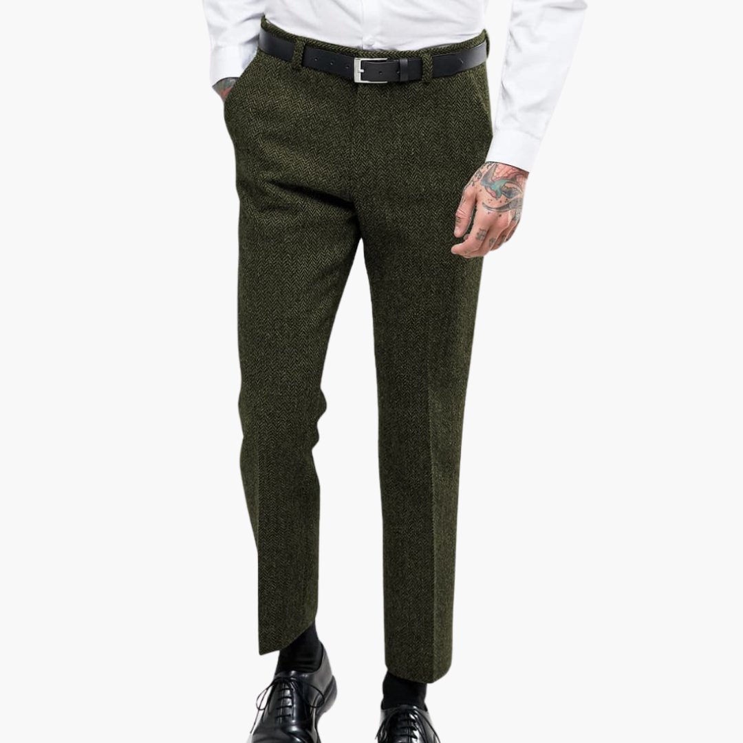Bertram - Vintage Textured Trousers