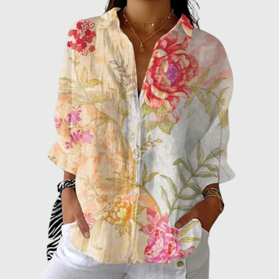 Tatjana | Lightweight Colourful Blouse with Print
