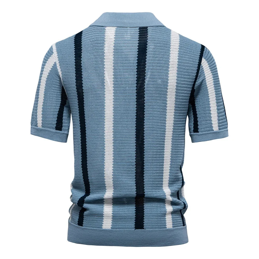 Classic Knitted Polo Shirt