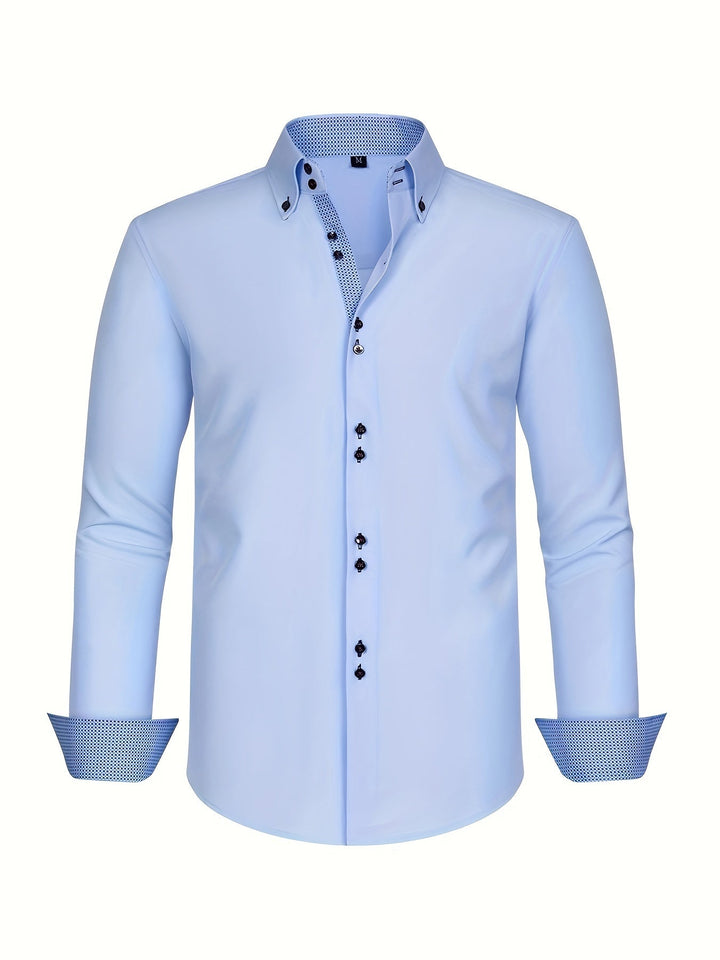 Albert Elegant Lightweight Shirt with Contrast Details
