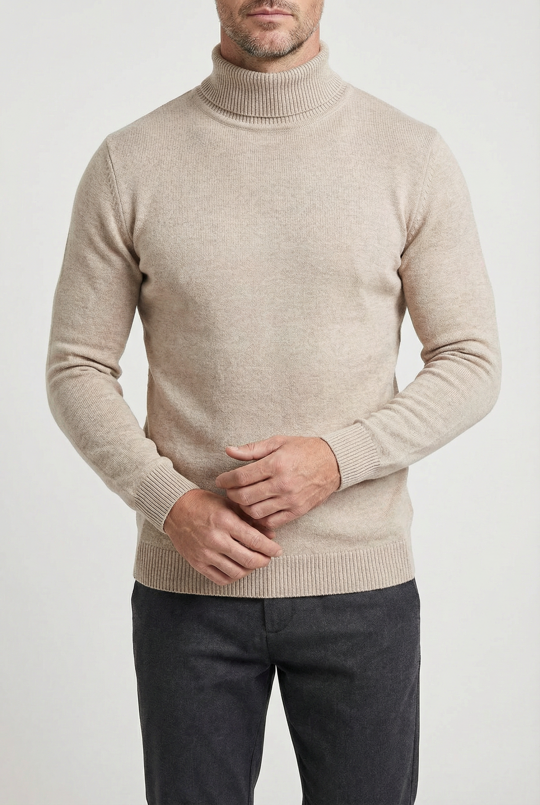 Dermot - Merino Wool Roll Neck