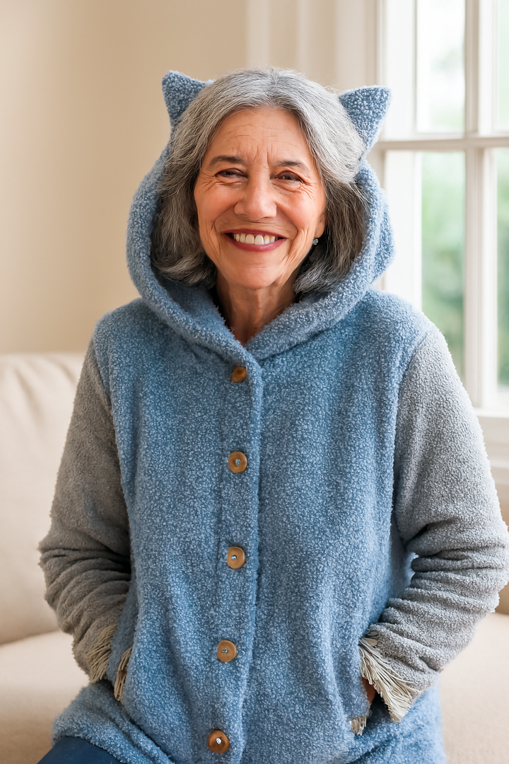 Olivia | Cosy Cat Ear Hoodie - Elegant Comfort for Autumn &amp; Winter