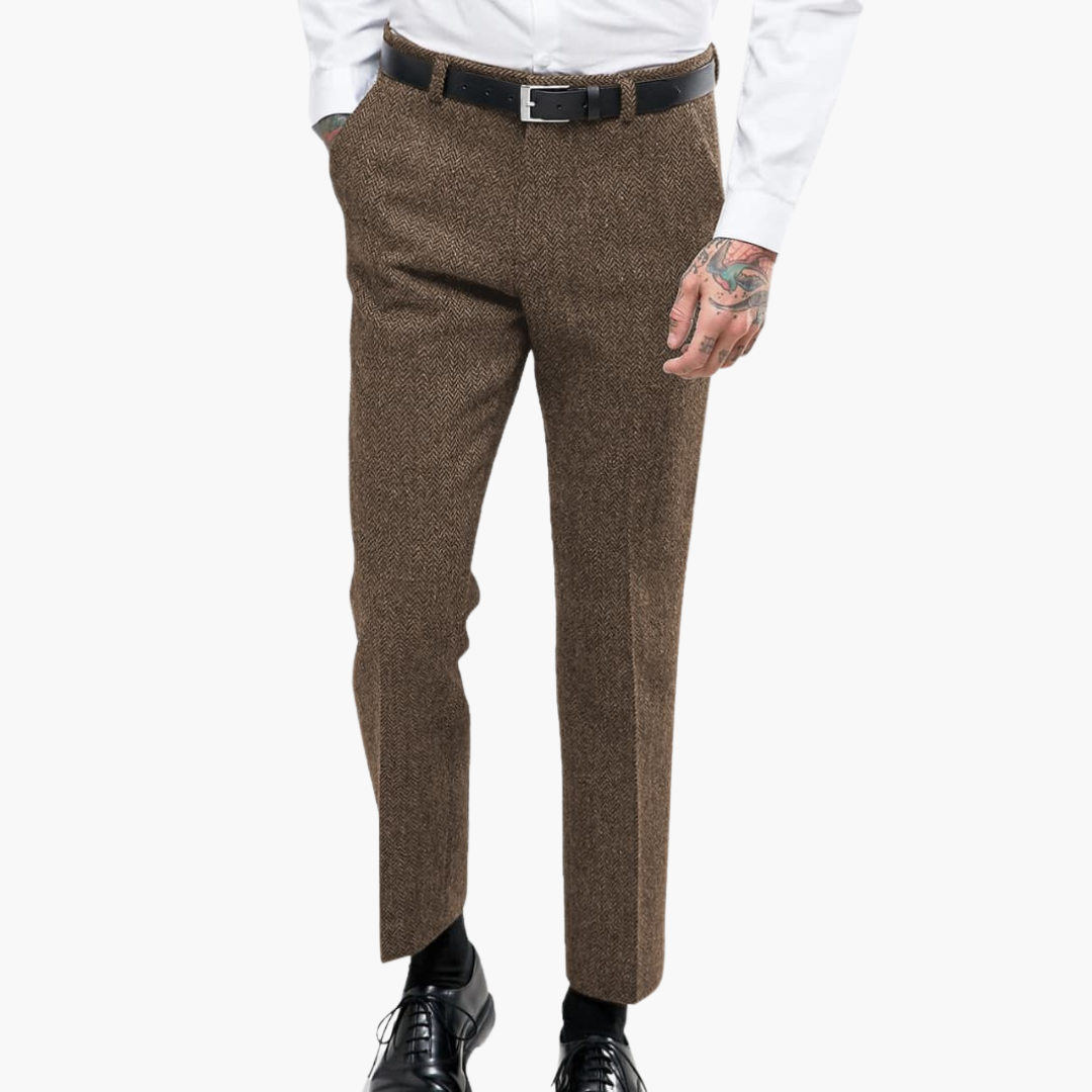 Bertram - Vintage Textured Trousers