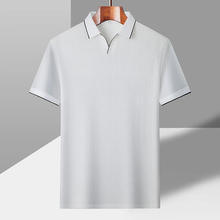 Julian Woven Collar Polo