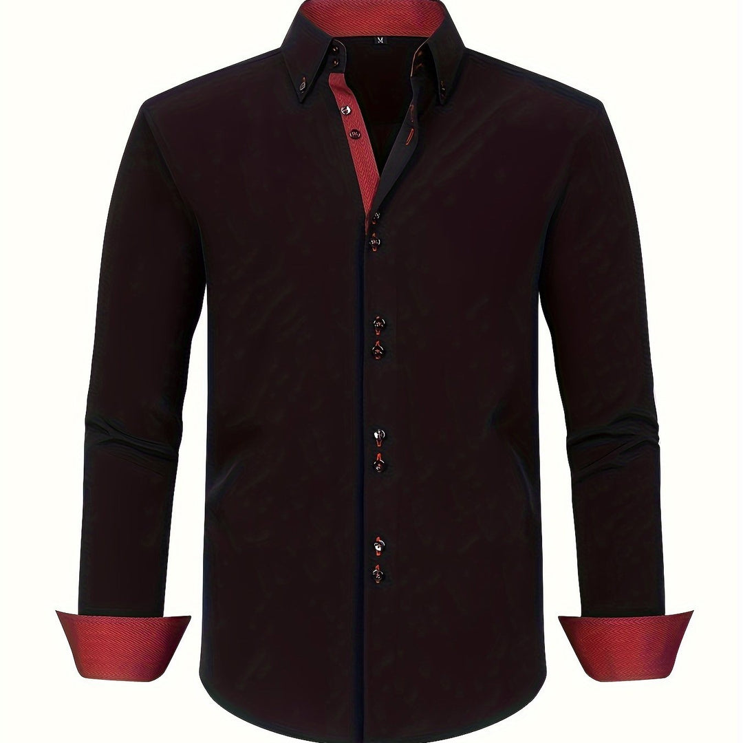 Albert Elegant Lightweight Shirt with Contrast Details