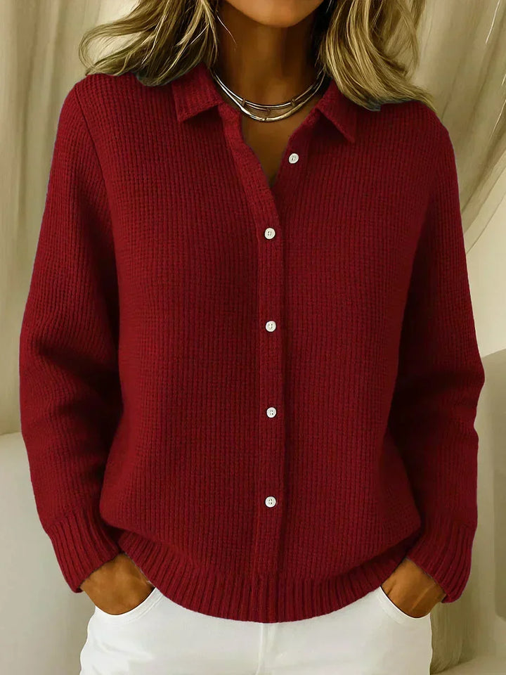 Katrina | Textured Knit Button Cardigan