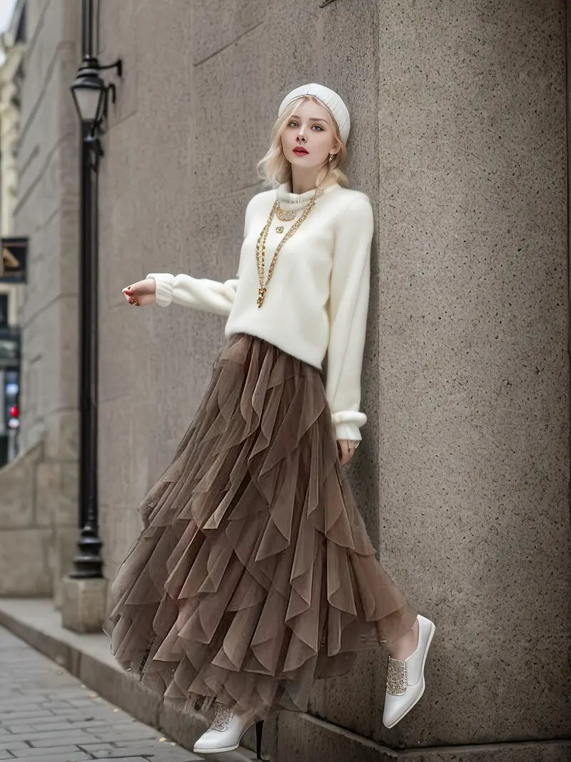 Cecil™ | Stylish Mesh Layered Tutu Skirt
