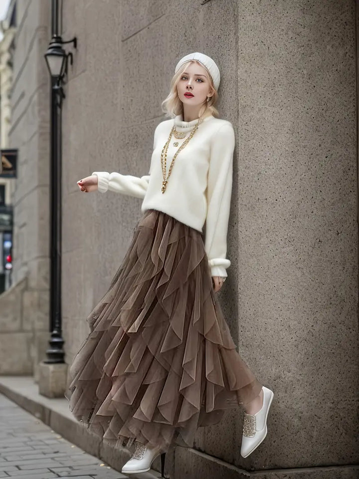 Cecil™ | Stylish Mesh Layered Tutu Skirt