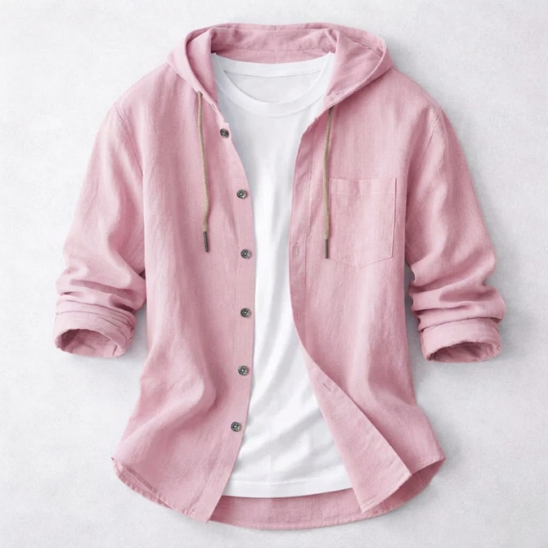 Hetty London Fashion Hooded Shirt for Men