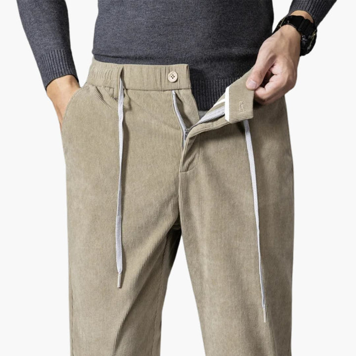 Lawrence - Corduroy Drawstring Trousers