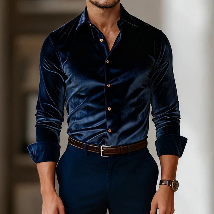 Vellano Luxe Velvet Shirt