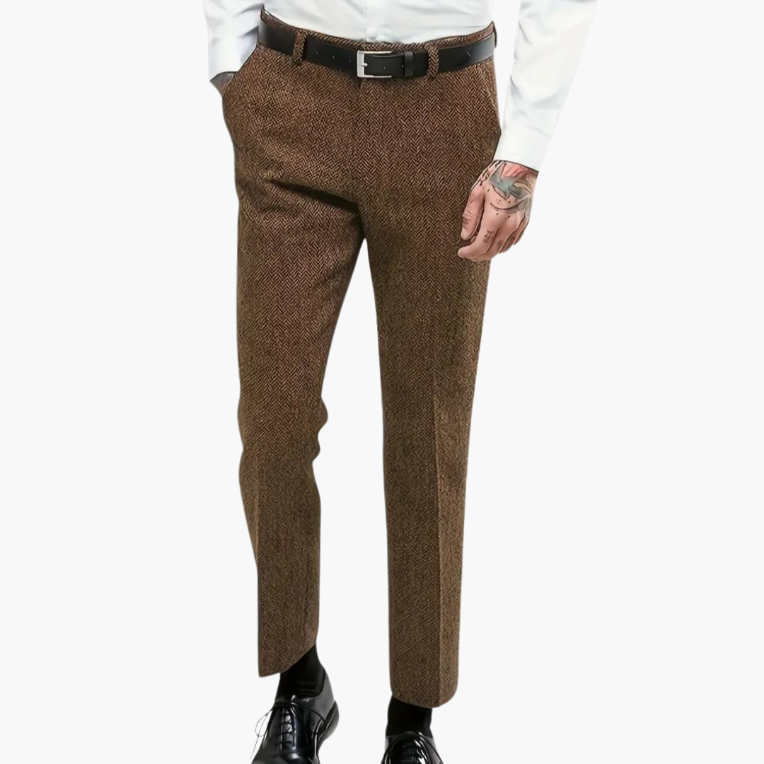 Bertram - Vintage Textured Trousers