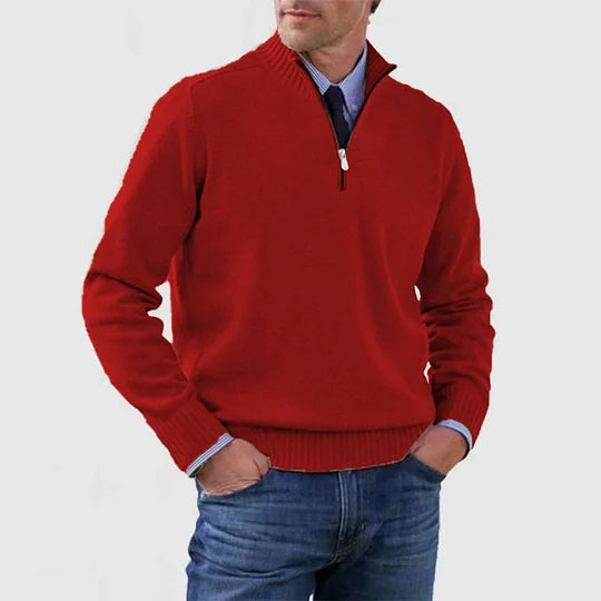 Quincy - Fine Knit Half-Zip Jumper