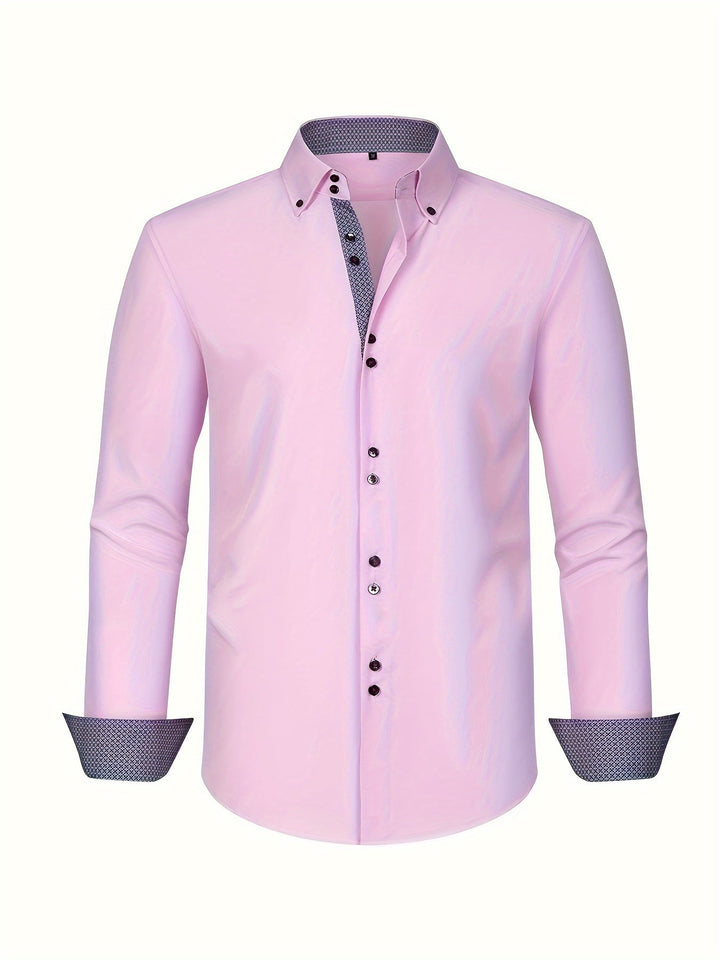 Albert Elegant Lightweight Shirt with Contrast Details