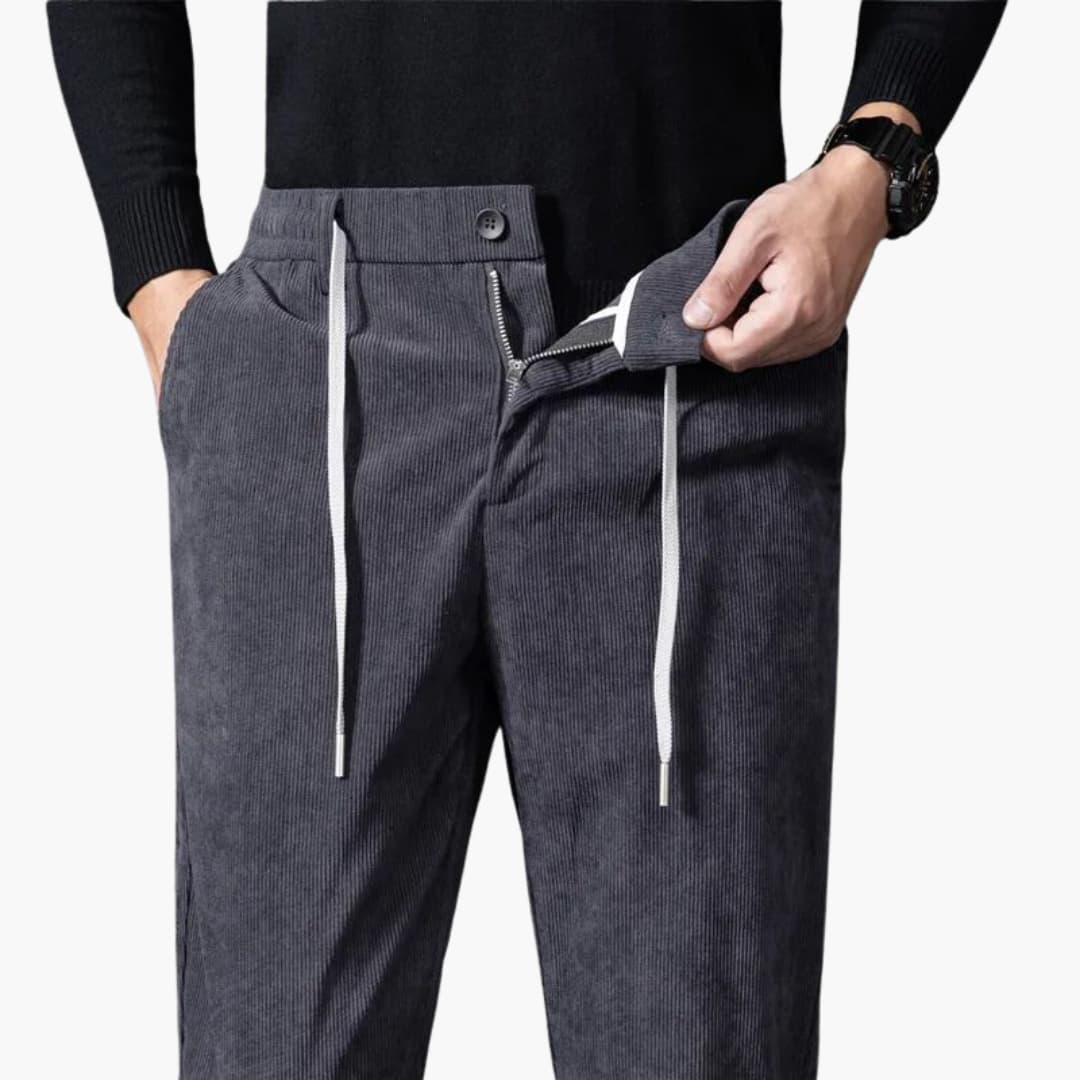 Lawrence - Corduroy Drawstring Trousers