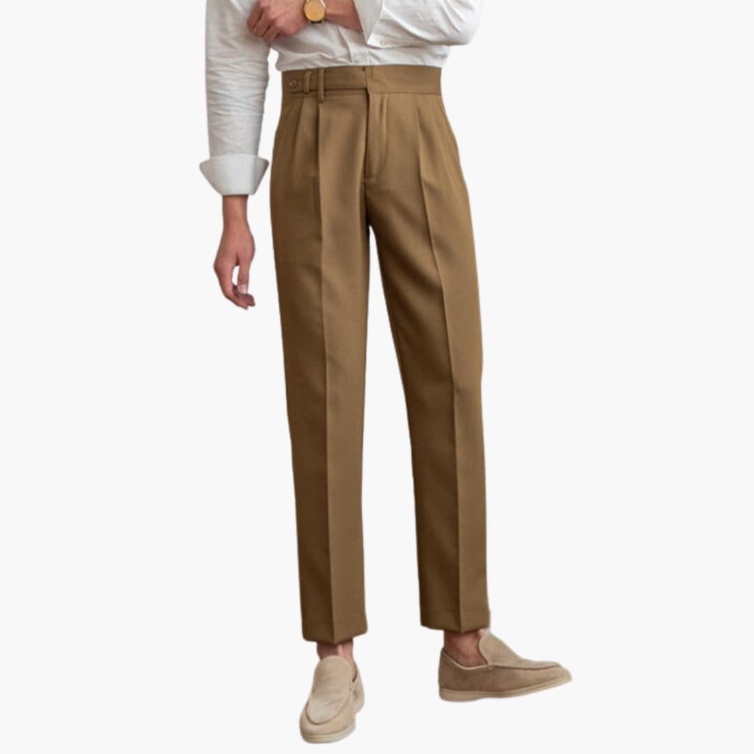 Xavier - Pleated Tapered Trousers