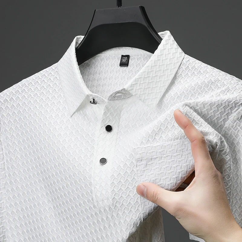 Castello Stretch Flex Texture Polo
