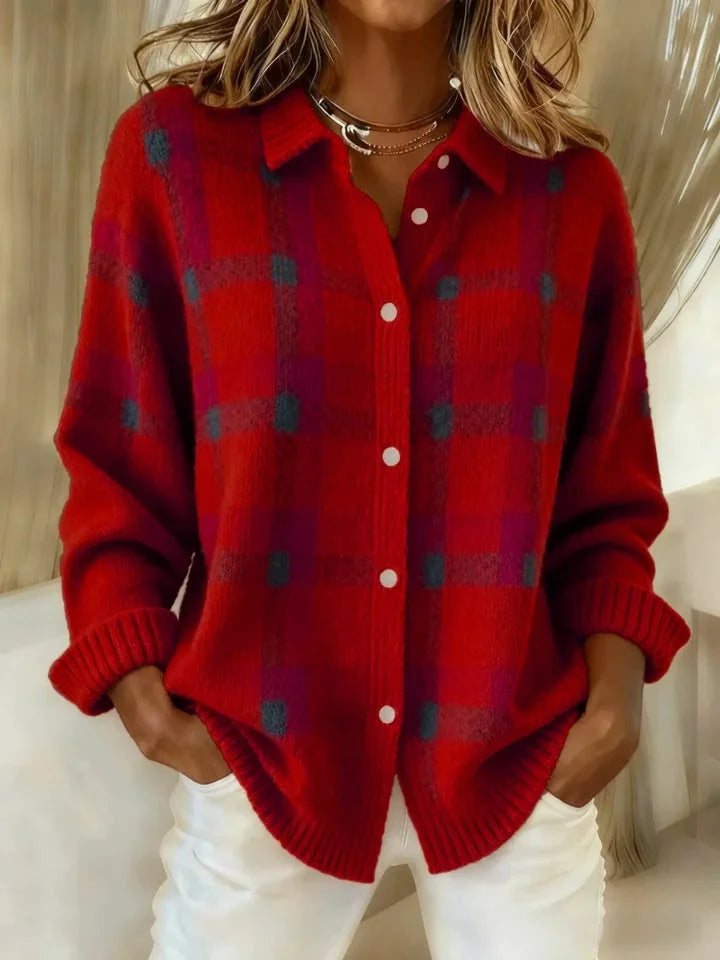 Francesca™ | Retro Check Jumper