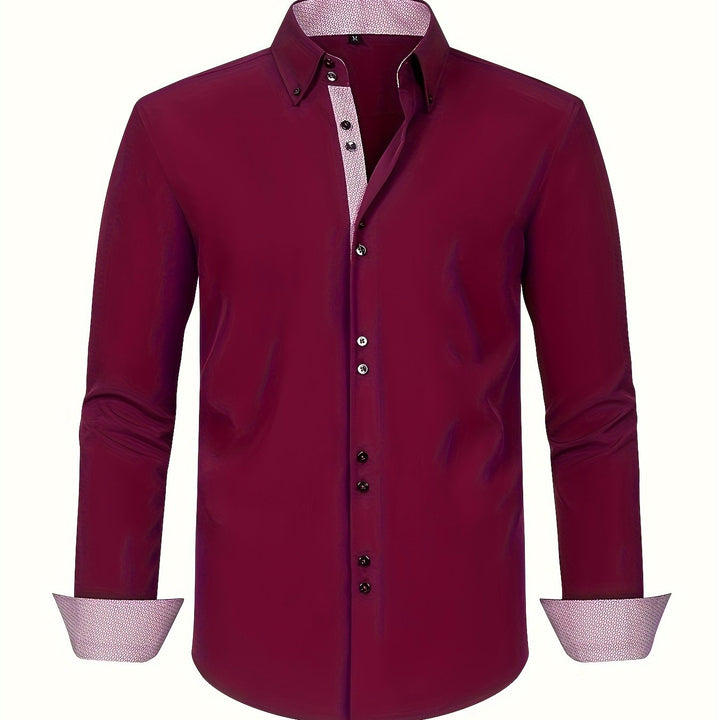 Albert Elegant Lightweight Shirt with Contrast Details