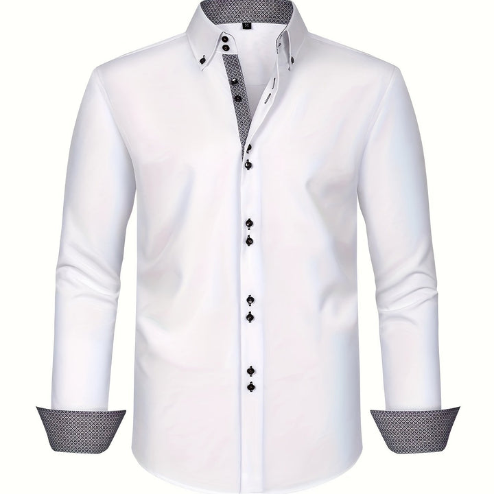 Albert Elegant Lightweight Shirt with Contrast Details