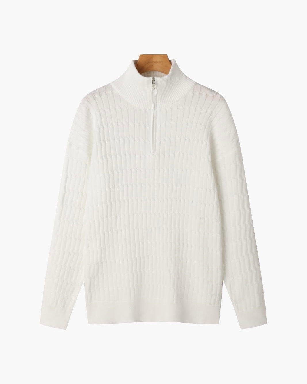 Dexter - Wave Texture Half-Zip Jumper