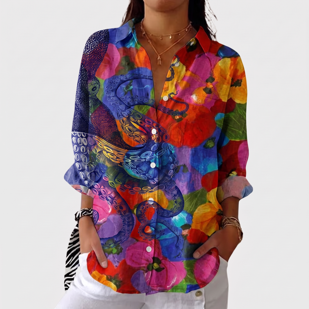 Shielo | Blouse with Abstract Pattern