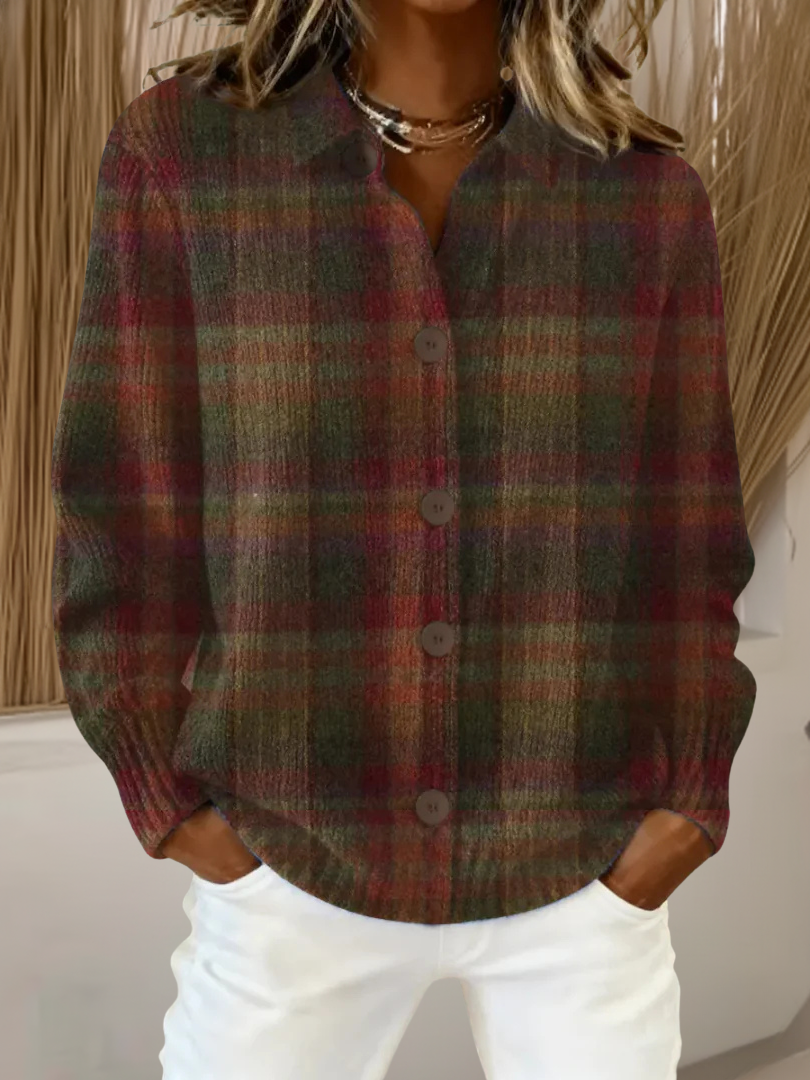 Marianne™ | Rustic Check Cardigan