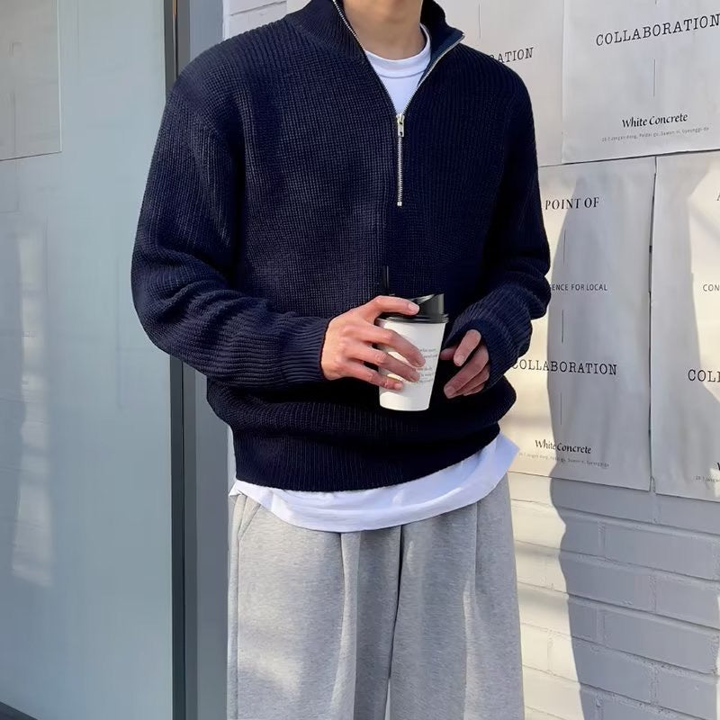 Ambrose - Ribbed Half-Zip Jumper