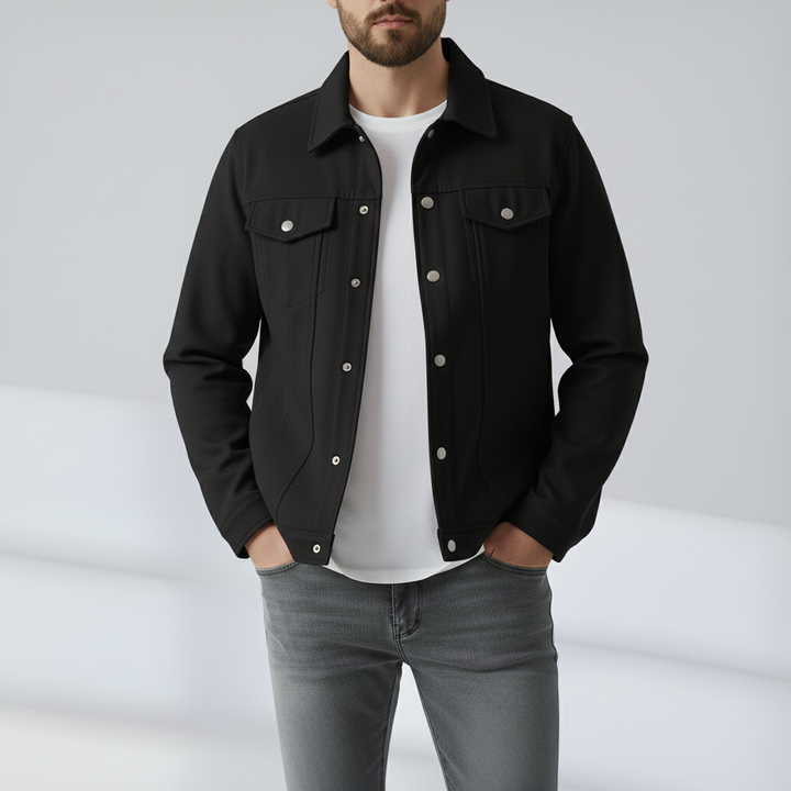 Monty - Suede Trucker Jacket